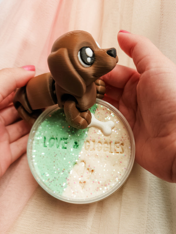PUPPY PARK - FIDGET FLEXI & MINI PLAYDOUGH SET