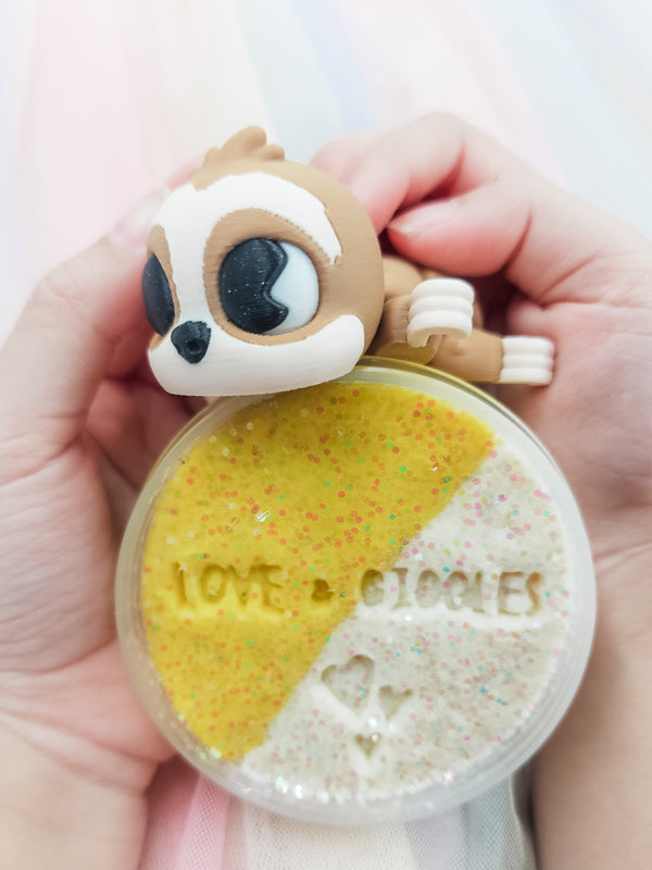 SWEET SLOTH - FIDGET FLEXI & MINI PLAYDOUGH SET