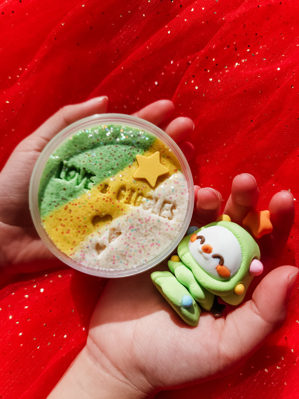 PRE-ORDER CUTE SNOWMAN - FIDGET FLEXI & MINI PLAYDOUGH SET