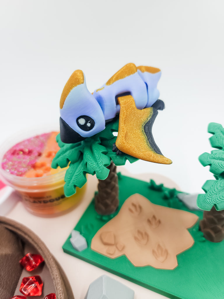 pterodactyl flexible figurine